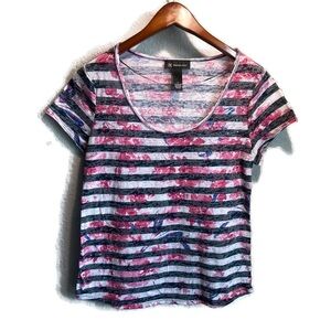 INC Sheer Bohemian Top Size L